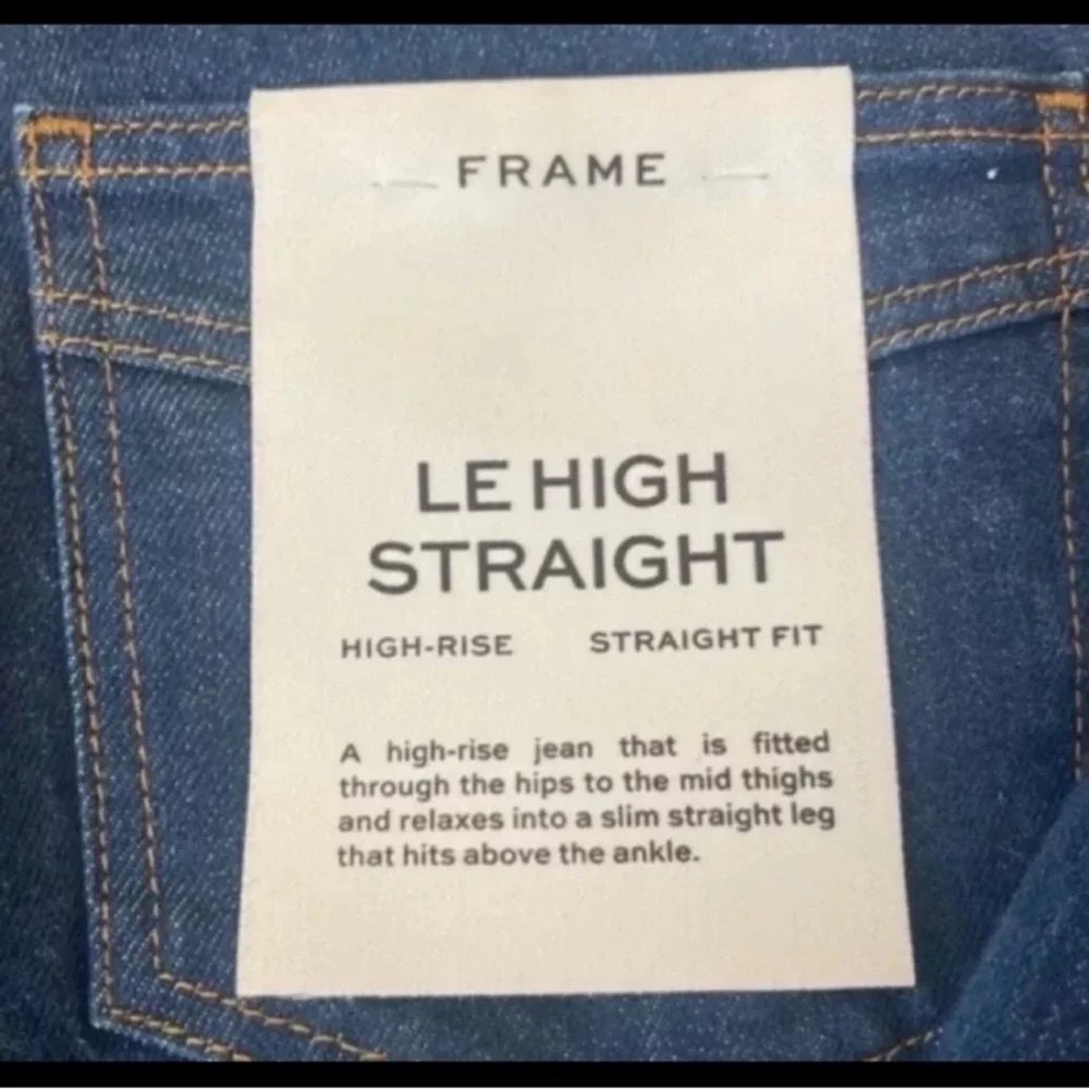 FRAME Le High Straight Jeans Adle Wash Size 27 NWT High Rise - Picture 5 of 10